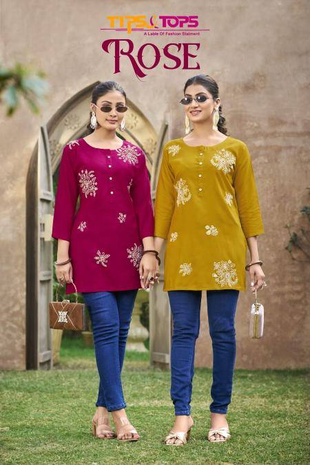 Tips & tops rose Wholesale Kurti suppliers in Pune